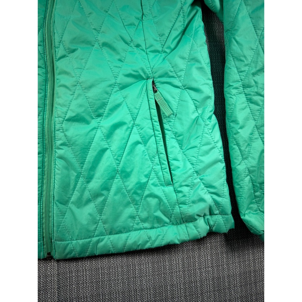 Patagonia Worn Wear Primaloft Insulation Nano Puff Jacket Girls XL Green‎ Logo - Picture 2 of 8